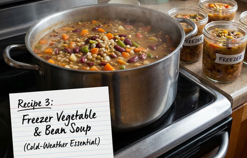Freezer Vegetable & Bean Soup